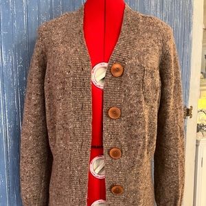 Talbots size medium petite merino wool cardigan.  EUC